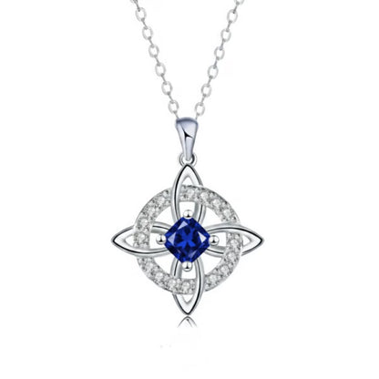 Personalized Witch’s Knot Birthstone Necklace