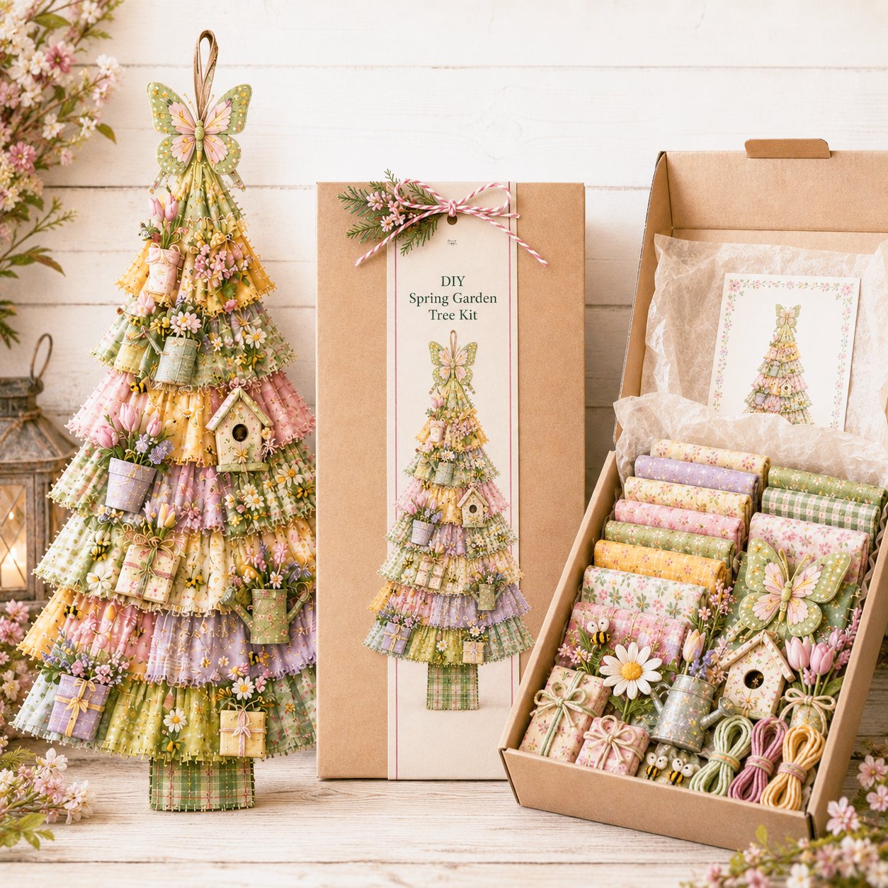 ⏳ Last Day 49% OFF – 🎄Beginner-Friendly DIY Oversized Patchwork Christmas Tree Door Hanging Kit  💕