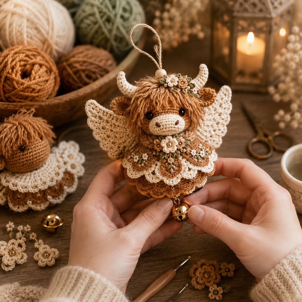 🎉🪽 Animal Angel Crochet Ornament DIY Kit