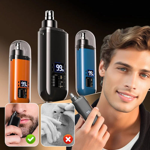 👃 Smart Electric Nose Hair Trimmer |  Painless Grooming & Waterproof Design | Perfect Personal Care Gift 🎄✨