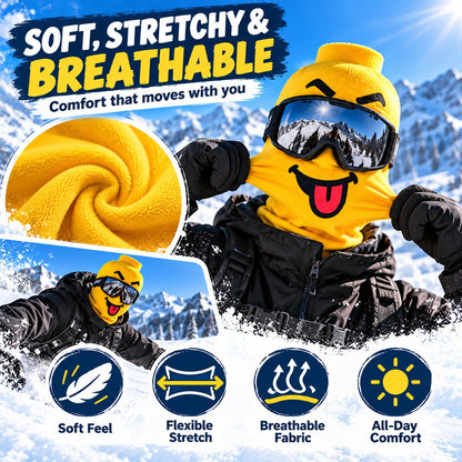 ⛷️ The Funniest Ski Mask On The Slopes This Winter! 🧱❄️