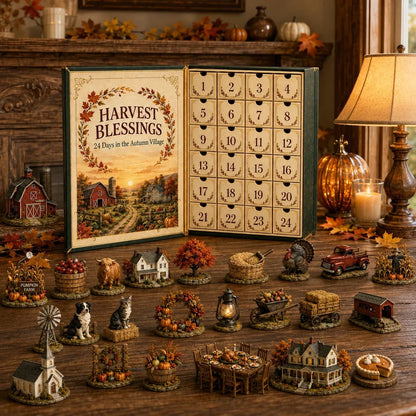 ⏳ Last Day 49% OFF – 🍂 Harvest Blessings Advent Calendar 2026 | 24 Unique Autumn Farm & Thanksgiving Collectibles in a Book-Style Countdown Box 🦃