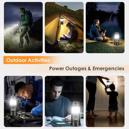 Collapsible LED Camping Lanterns Lightweight Solar
