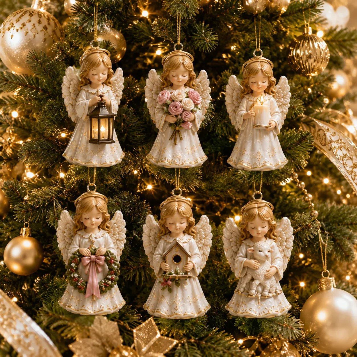 🔥😍⏳ Last Day 49% OFF – 👼 24-Day Angel Christmas Advent Calendar | 24 Unique Faith-Inspired Angel Ornaments with Hanging Loops for Daily Advent Surprises & Tree Display 🎄✨