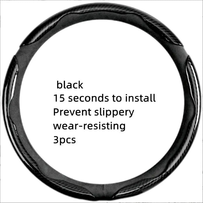 Non-Slip Car Steering Wheel Cover for 15 Inch Wheels