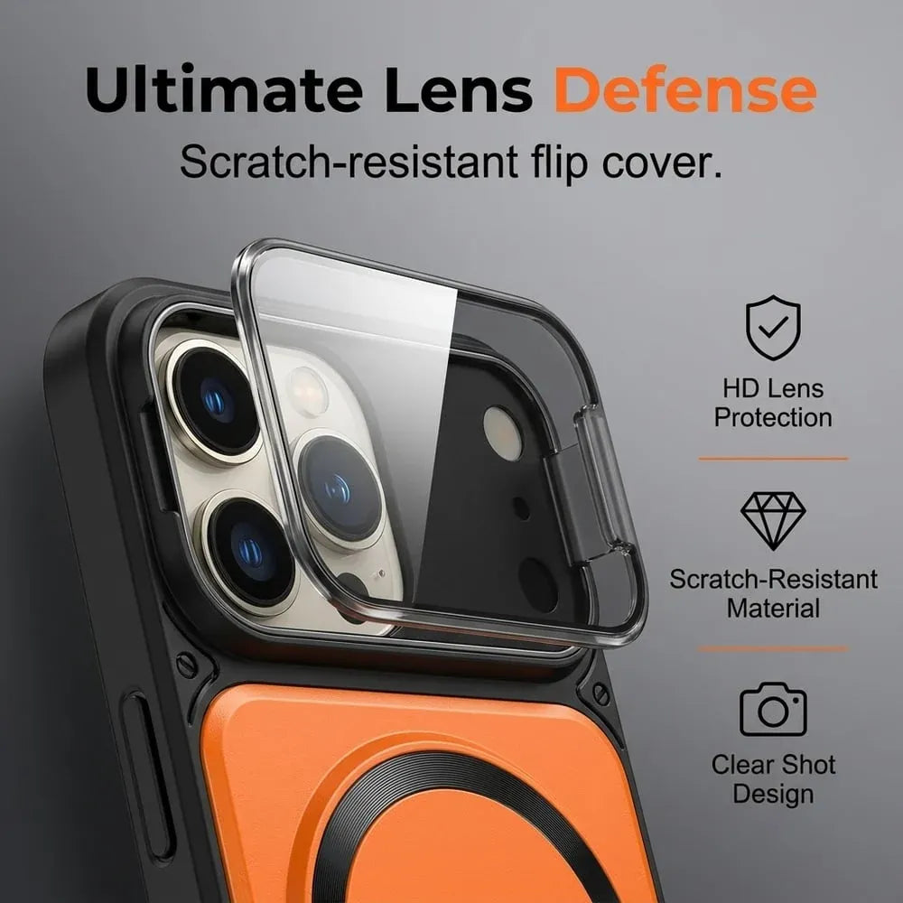 ✨MagSafe Magnetic Case with Camera Lens Cover & Invisible Stand for iPhone