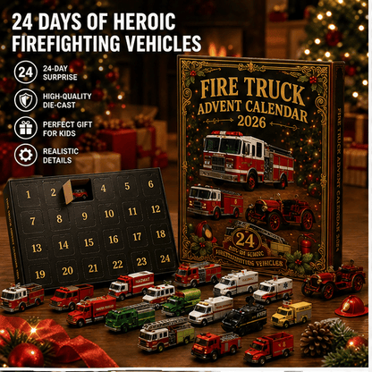 🚒🔥FIRE TRUCK ADVENT CALENDAR 2026🎁🌲