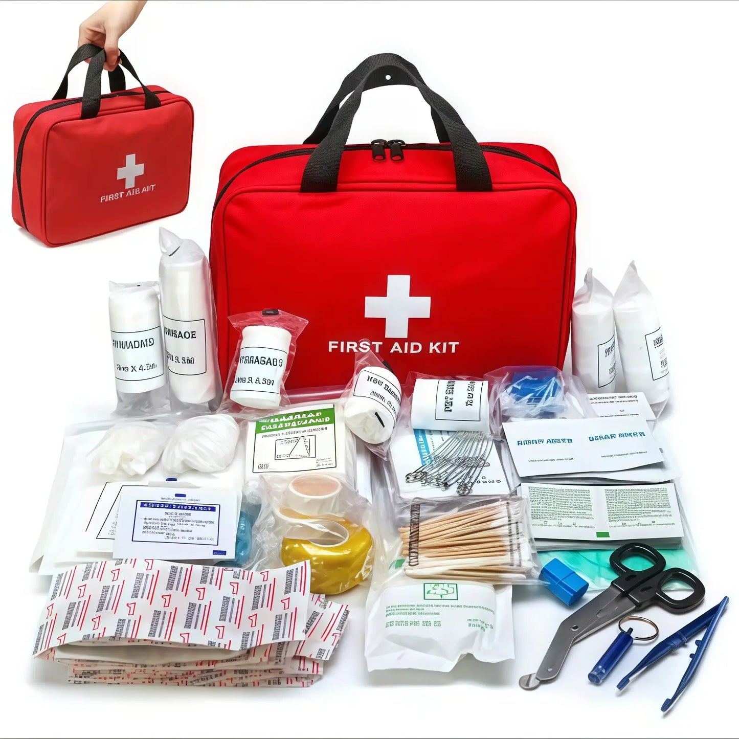 330 Piece Waterproof First Aid Kit for Emergencies