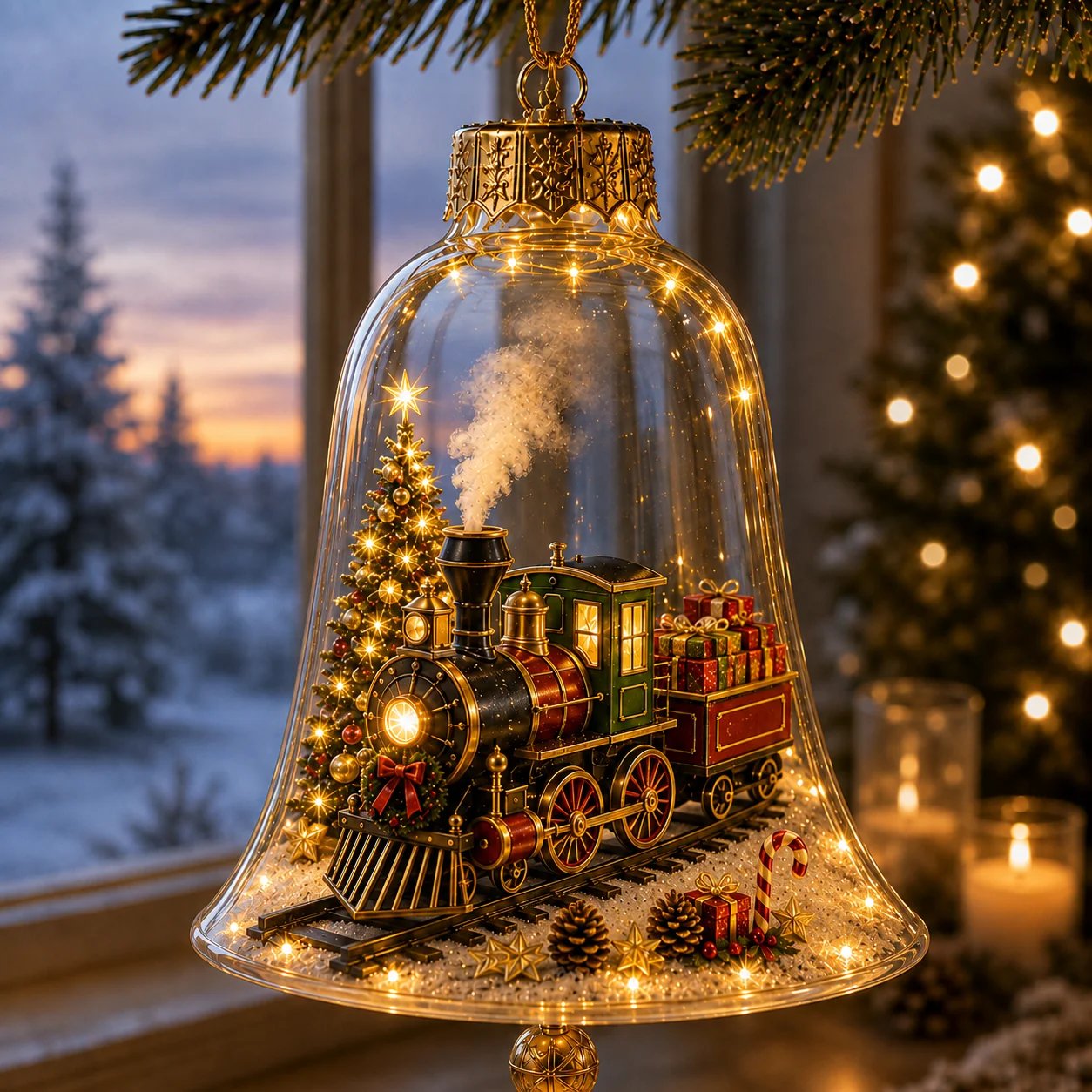 🔥HOT SALE🔥Limited time 69% OFF -✨🎄 Glowing Christmas Story Ornament – Light-Up Mini Holiday Scene