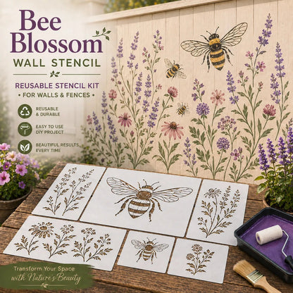 🔥Last Day 49% OFF 🌿Garden Bloom Wall Stencil Kit✨