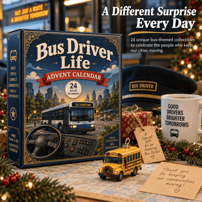 🚌 Driver’s Christmas Countdown | 24 Days of Bus-Themed Acrylic Surprises ✨