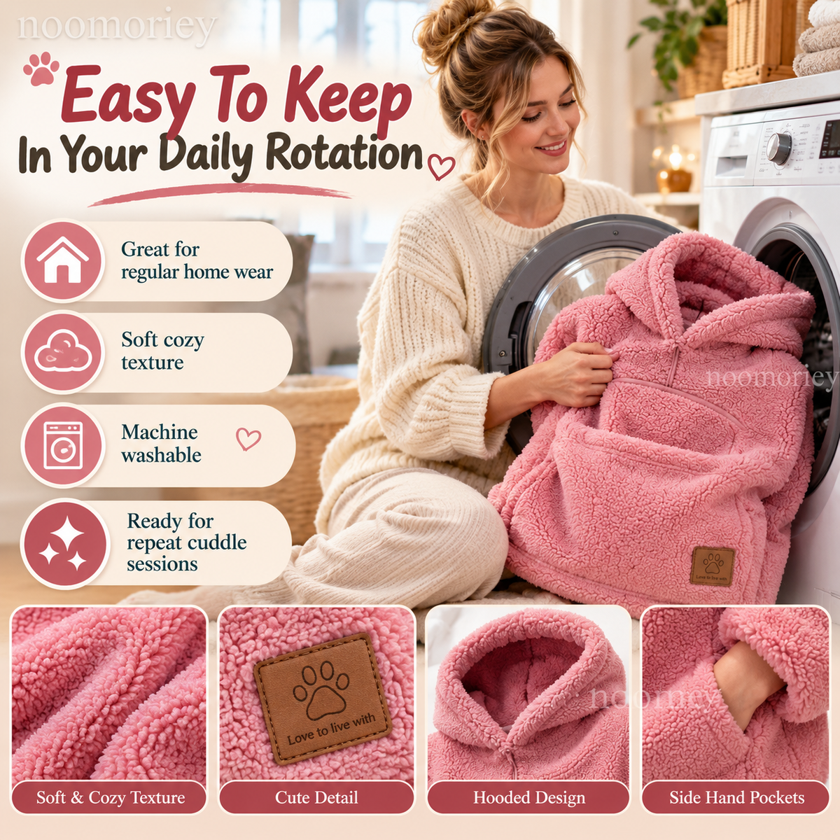 🐾 CozyPouch Pet Cuddle Hoodie