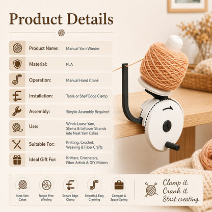 🔥LAST DAY 49% OFF - 🧶Manual Yarn Winder