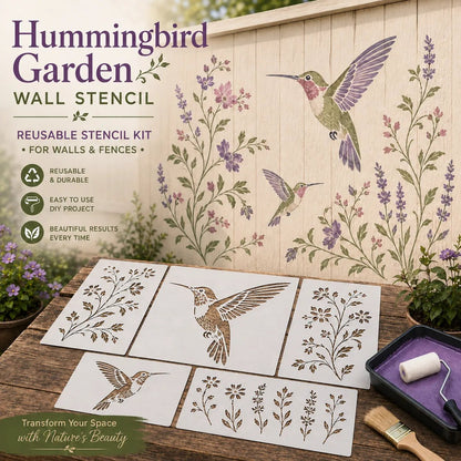 🔥Last Day 49% OFF 🌿Garden Bloom Wall Stencil Kit✨