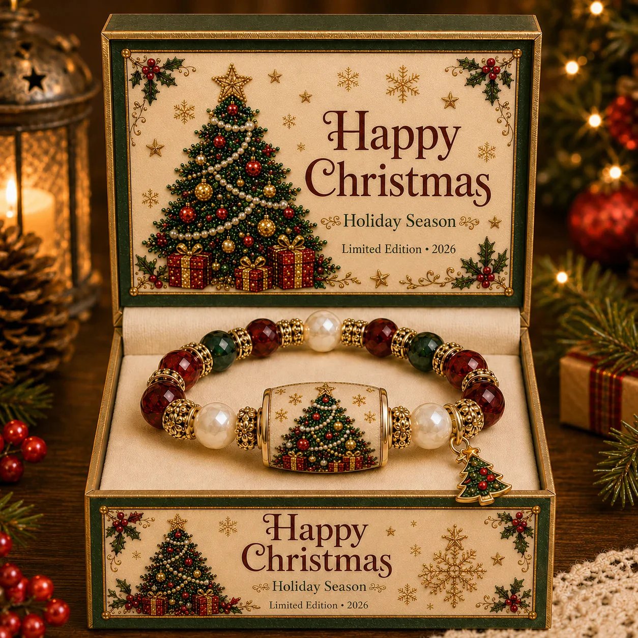🏆Hot Sale 62% OFF🎄Christmas Magic Collection Pearl Bracelet — 2026 Limited Meaningful Edition