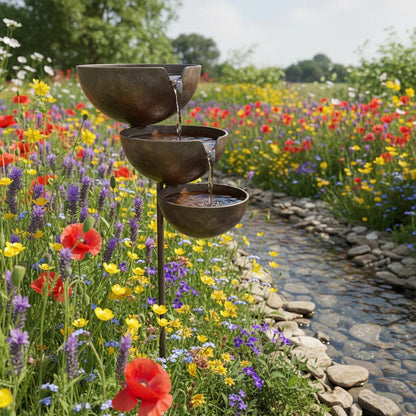 🔥Hot Sale🔥Bring Life Back To Your Garden – Rain Catcher Bird Bath 🌿🐦