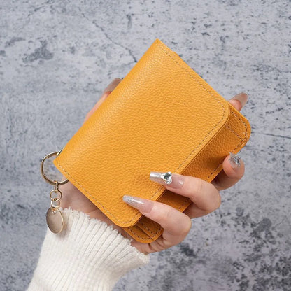 🎁HOT SALE🔥Elegant and Minimalist Women's Slim Short Wallet – with RFID protection, card slots, a bill compartment, and an ID window