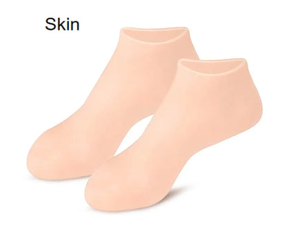 🔥 Soft Silicone Moisturizing Gel Socks - Home Foot Care & Spa Kit