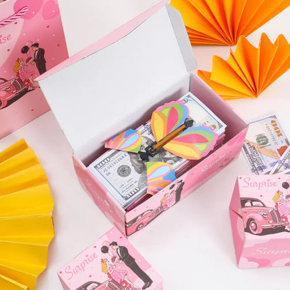 Birthday 20 Bounces Surprise Gift Box with Flying Butterfly Toys