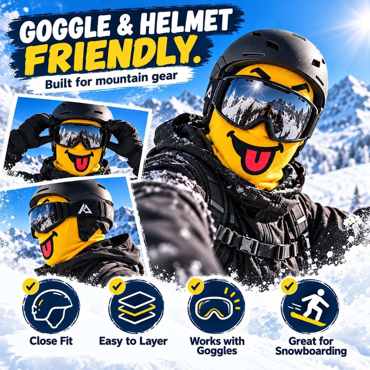 ⛷️ The Funniest Ski Mask On The Slopes This Winter! 🧱❄️