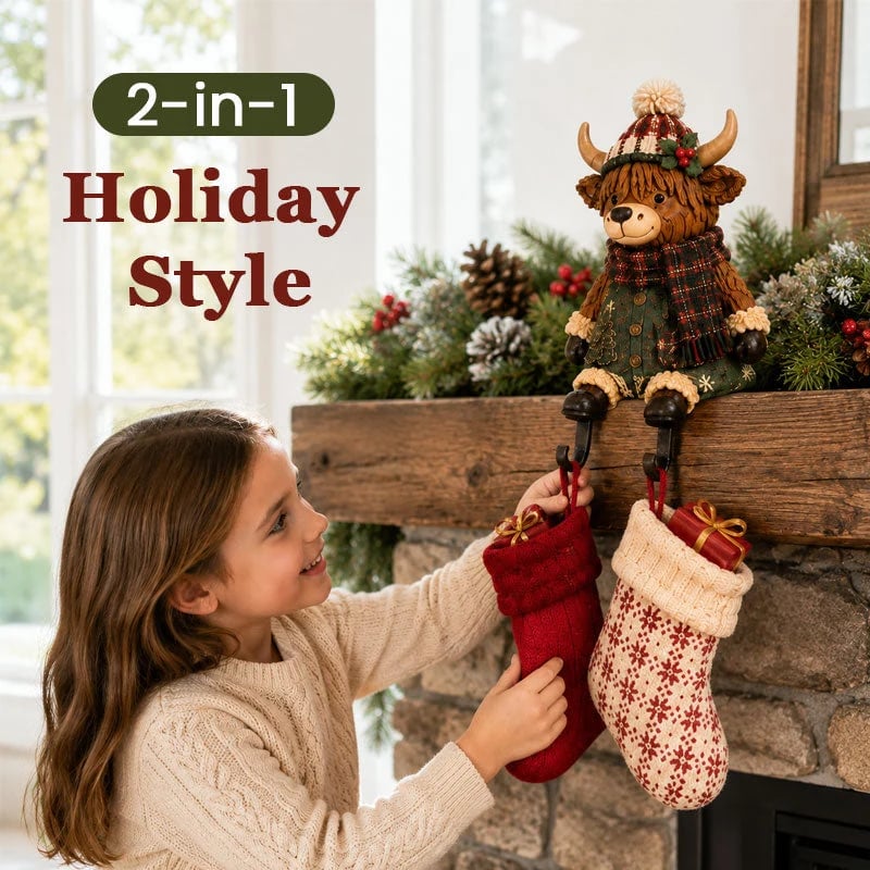 🔥 Last Day 49% OFF - 🎄 Christmas Shelf Sitter Stocking Holder (Hidden Hook) 🧦