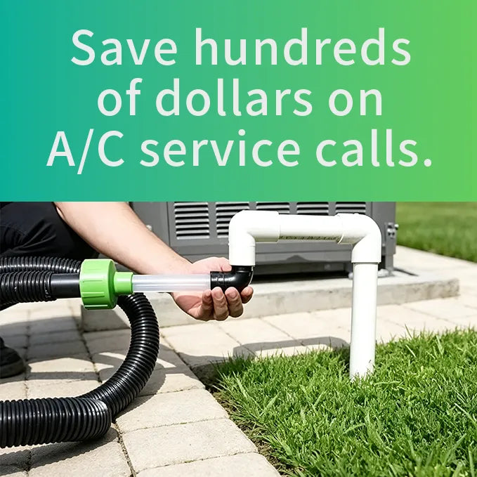 AC Drain Line Cleaner Adapter Evacuates & Unclog AC Drain Line