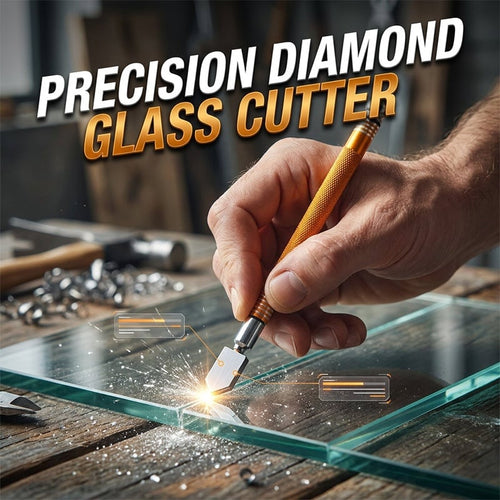 🔥Professional Diamond Glass Cutter with Alloy Handle Roller Wheel