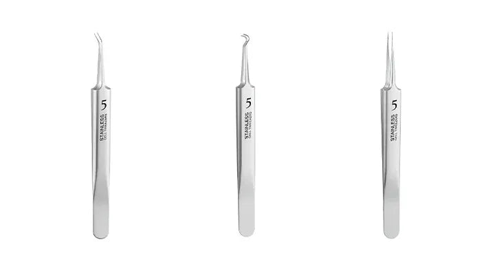 Professional Beauty Salon Tweezers | 2026 New Year Launch  | Precision Slant & Pointed Tips for Brows & Lashes | Essential for Makeup Artists & Home Kits 🎆✨