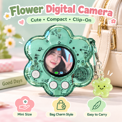 🌸 Flower Mini Digital Camera| Photo + Video Bag Charm Camera