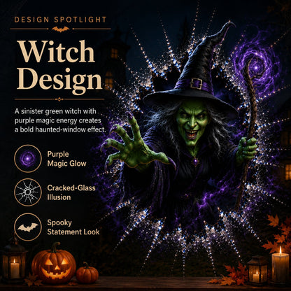 🎃 2026 Halloween Window Decals – 3D Crack Glass Spooky Decorations for a Haunted Halloween Scene