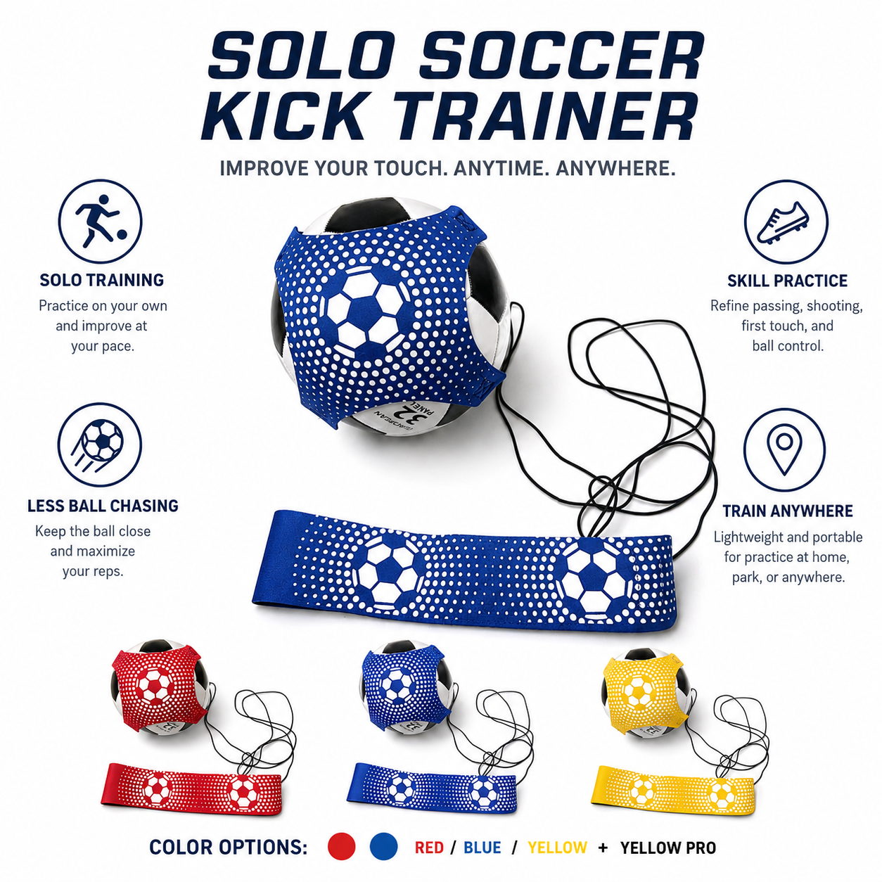 🔥 2026 Best Seller – Solo Soccer Kick Trainer ⚽