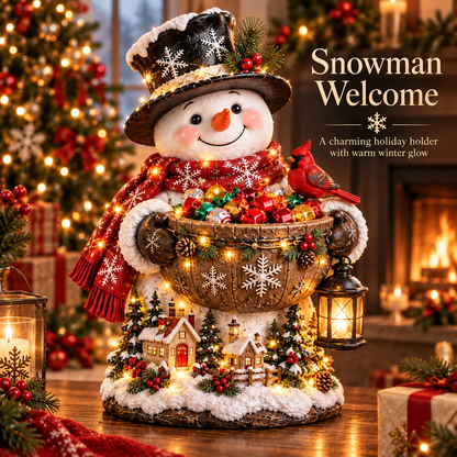 🔥Hot Sale 49% OFF❤️ Cardinal Christmas Treat Bowl™ – Lighted Holiday Candy Bowl & Tabletop Decor