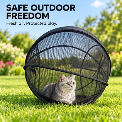 🐱🌿 FreshAir Cat Haven™ – Pop-Up Mesh Playpen