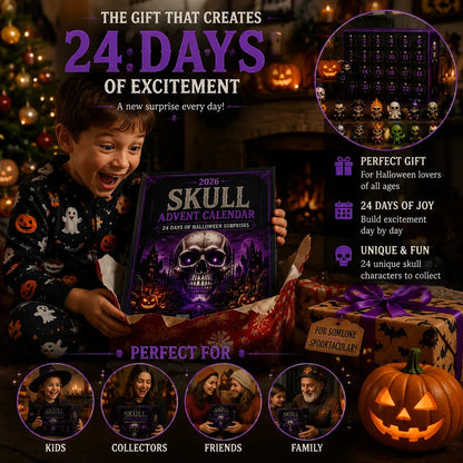 💀 Skull Advent Calendar 2026-24 Days Of Halloween Surprises
