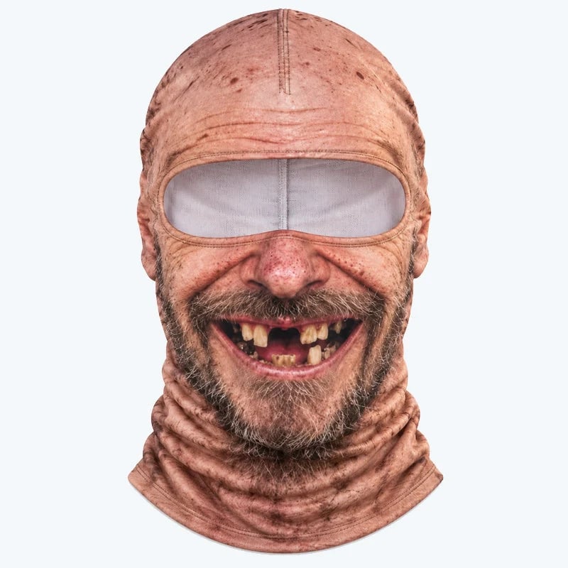 🤣Funny Realistic Face Ski Mask – Hilarious Winter Party Gear for Outdoor Groups