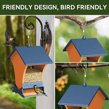 🐦 Squirrel Proof Bird Feeder – Outdoor Bird House for Garden Bird Watching & Yard Decoration