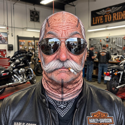 Funny Old Man Ski Mask