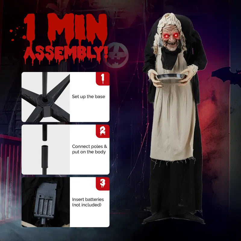 🎃👻 Bring Your Halloween to Life with This Terrifying Animated Horror Figure!