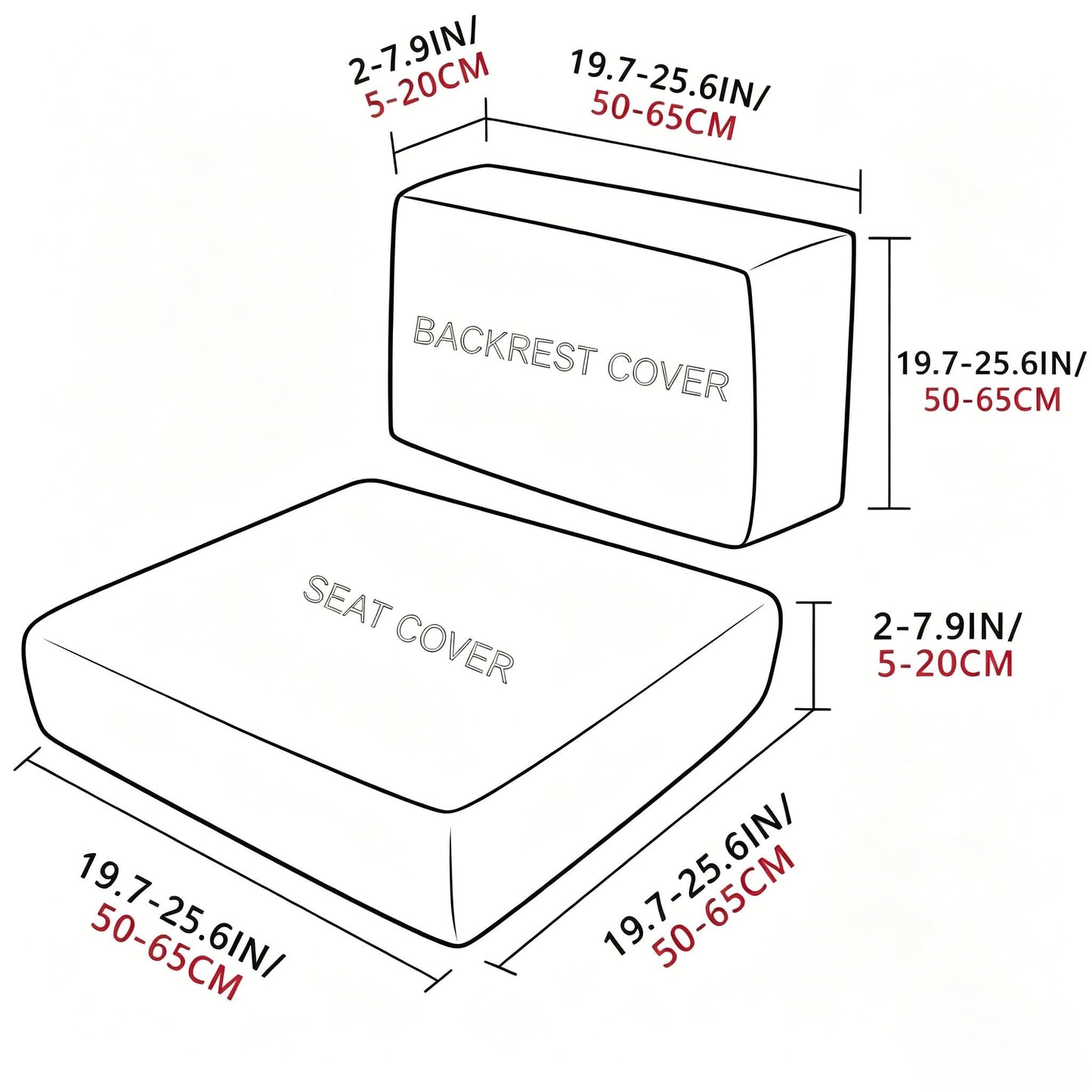 🪑 Stretch Sofa Cushion Covers Set (4 / 8 / 12 PCS)