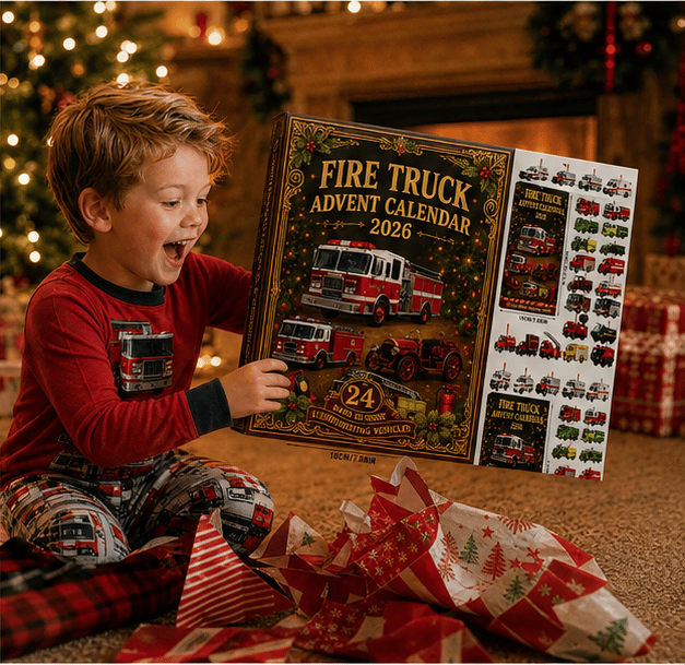 🚒🔥FIRE TRUCK ADVENT CALENDAR 2026🎁🌲