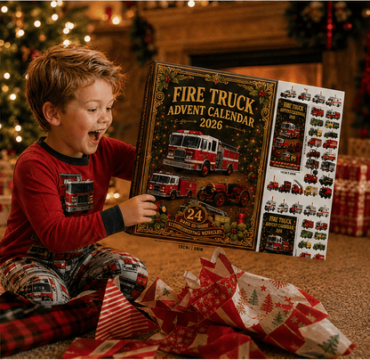 🚒🔥FIRE TRUCK ADVENT CALENDAR 2026🎁🌲