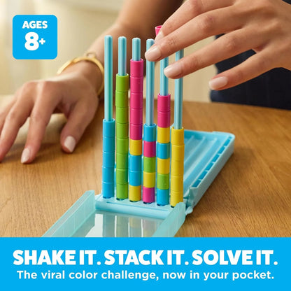 Mini Color Stack Challenge Shake It. Sort It. Solve It. 🌈 Portable Color Matching Puzzle Game for Kids & Adults Ages 8+