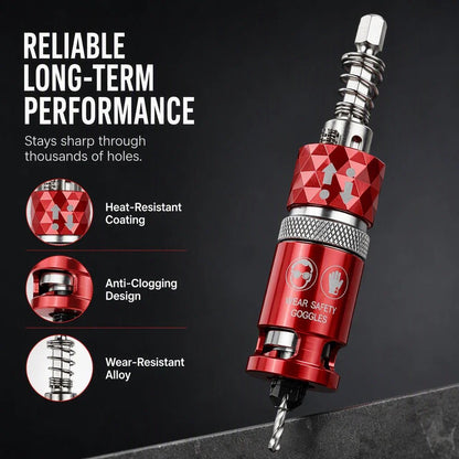 🎉🔧 2026 Sale — Over 3200 Sold! ⚙️ Semi-Automatic Countersink Drill Bits Set