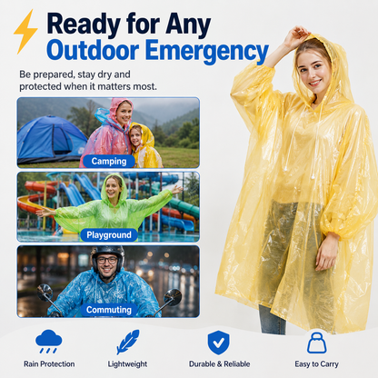 🌧️Portable Ball Keyring Emergency Raincoat
