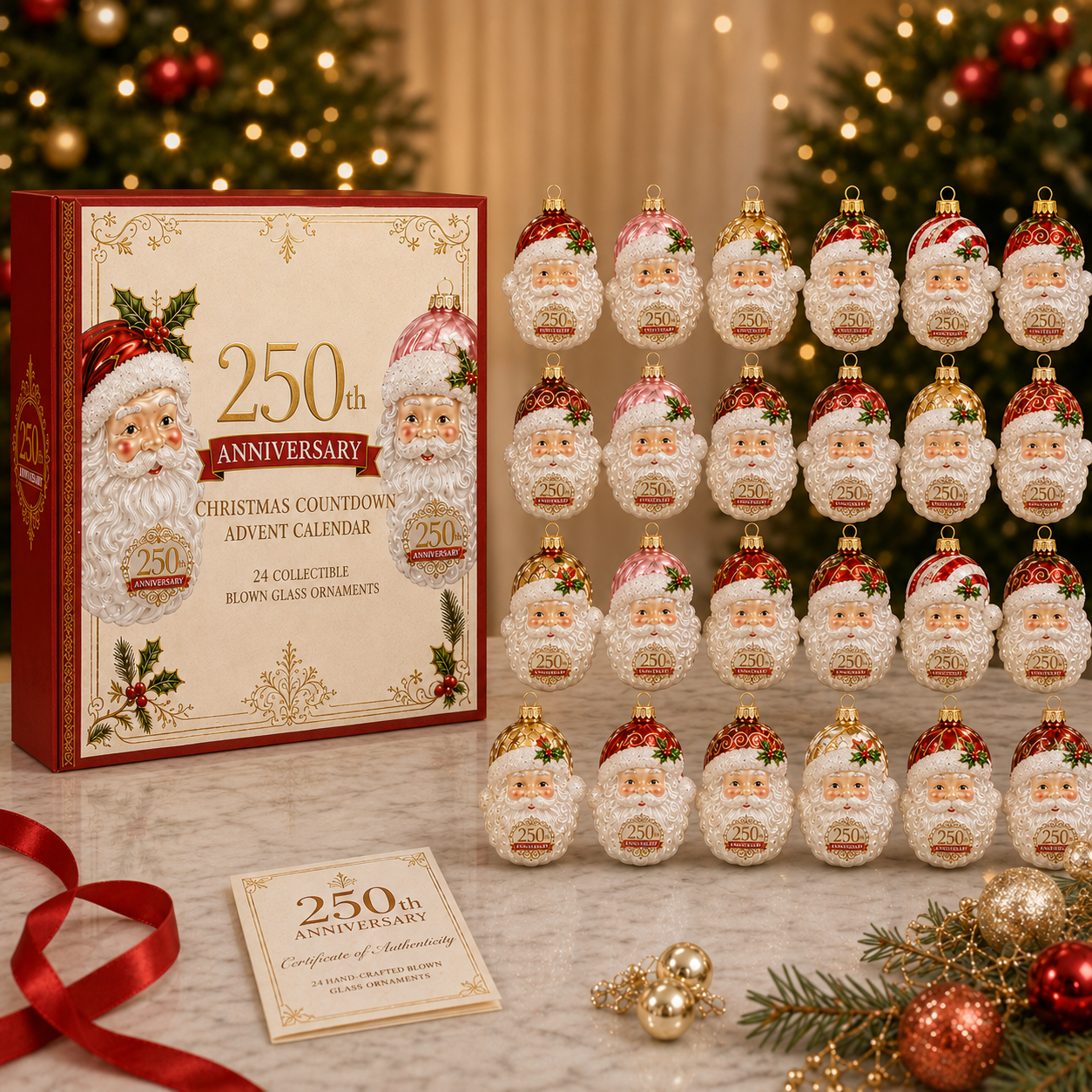 🎅Santa Claus  Christmas 24-Day Countdown Calendar