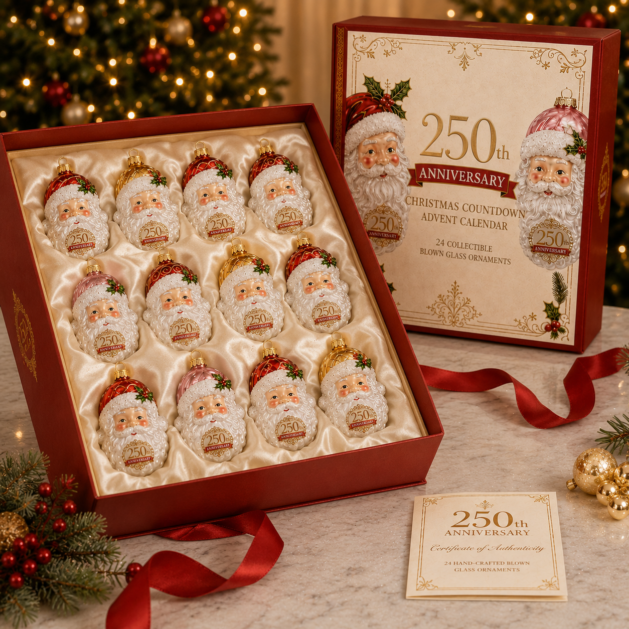 🎅Santa Claus  Christmas 24-Day Countdown Calendar