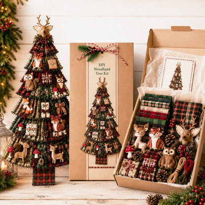 ⏳ Last Day 49% OFF – 🎄Beginner-Friendly DIY Oversized Patchwork Christmas Tree Door Hanging Kit  💕