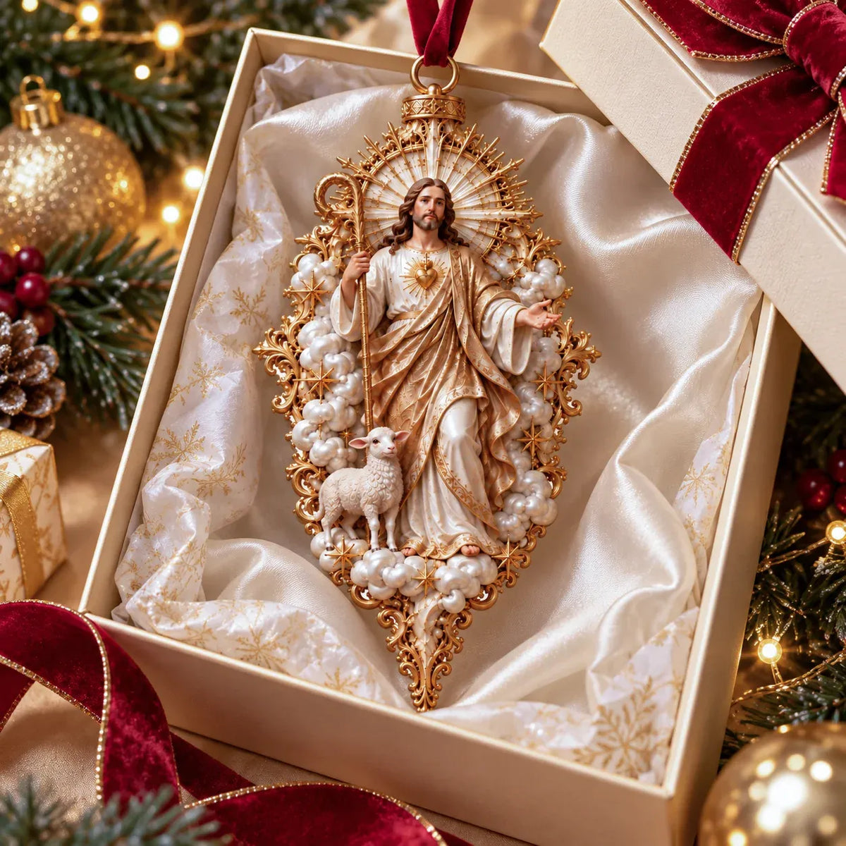 ✝️ Sacred Christmas Ornament Collection | 9 Faith-Inspired Designs with Sculptural Detail for Trees & Meaningful Gifts 🎄