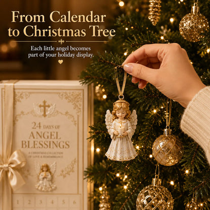 🔥😍⏳ Last Day 49% OFF – 👼 24-Day Angel Christmas Advent Calendar | 24 Unique Faith-Inspired Angel Ornaments with Hanging Loops for Daily Advent Surprises & Tree Display 🎄✨