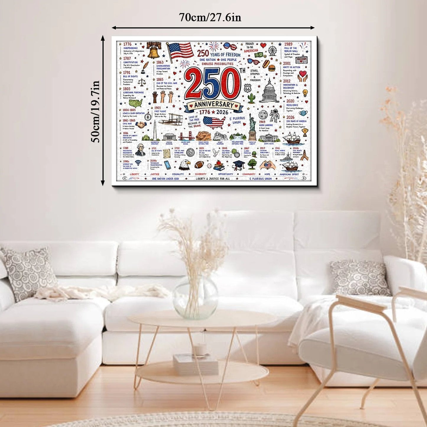 🧩 Patriotic America 250th Anniversary Jigsaw Puzzle – 1000 Pieces